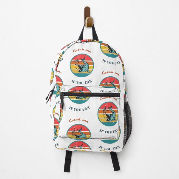Vista previa del artículo con la obra «Diseño vintage de anzuelo de pescado 'Catch me' - Camiseta de pesca», diseñado y vendido por Tusiadesign.