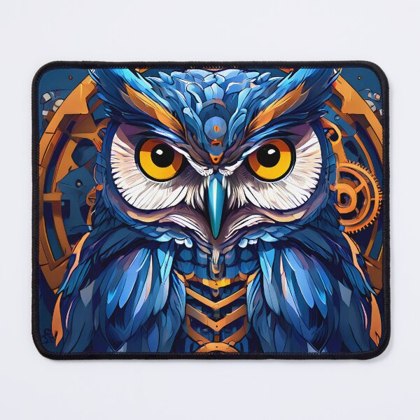 Item preview, Steampunk Owl with Mechanical Details designed and sold by ArtsyWishesShop.