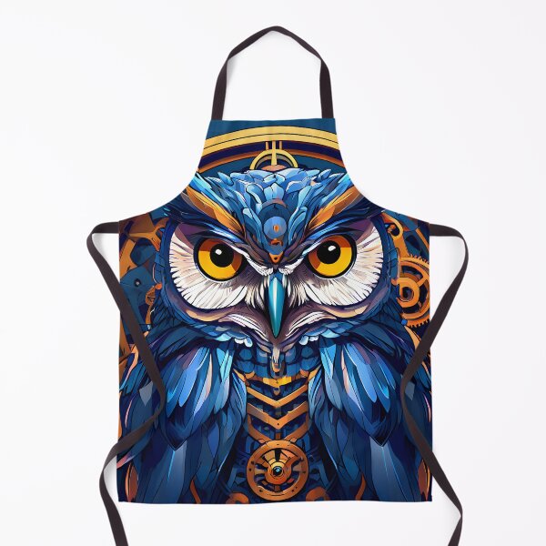 Item preview, Steampunk Owl with Mechanical Details designed and sold by ArtsyWishesShop.