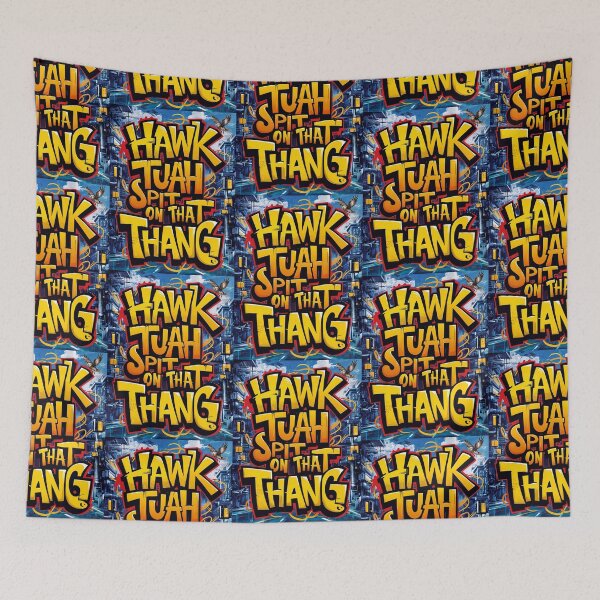 Item preview, Hawk Tuah Spit On That Thang Meme Graffiti Style Quote designed and sold by TheArtOfPat.