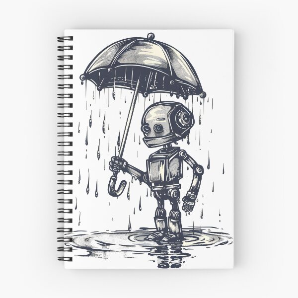 Item preview, Rainy Day Robot designed and sold by  MAD's Recreation Studio.