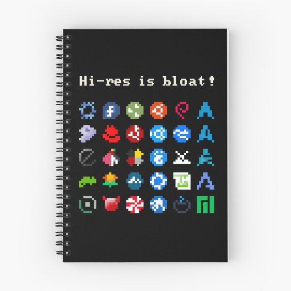 Item preview, Linux 8-bit Logos designed and sold by TINTOUIN.
