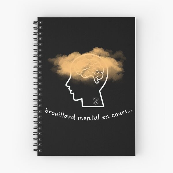 Item preview, Brain fog in progress - white designed and sold by maviedezebre.