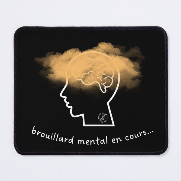Item preview, Brain fog in progress - white designed and sold by maviedezebre.