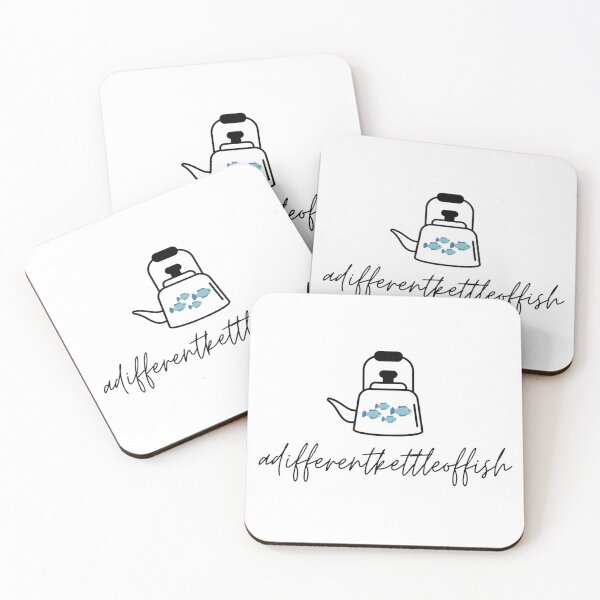 Item preview, a diferent kettle of fish text v2 white background designed and sold by fishpressink.