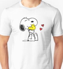 Snoopy And Woodstock A Hug Unisex T-Shirt