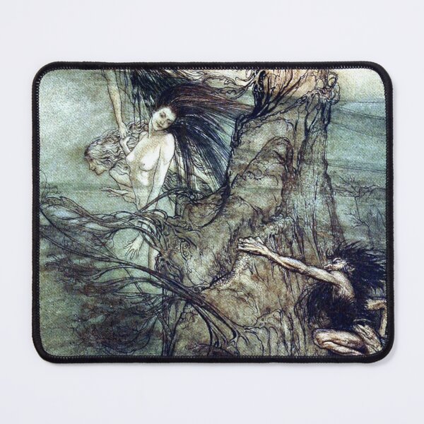 Item preview, The Rhine Maidens tease Alberich - Arthur Rackham for The Ring of the Nibelung designed and sold by forgottenbeauty.