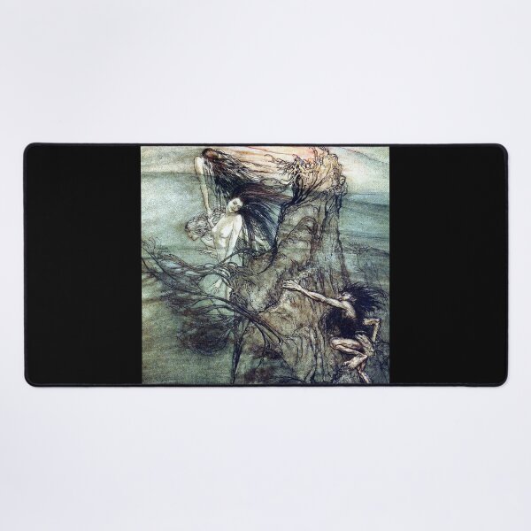 Item preview, The Rhine Maidens tease Alberich - Arthur Rackham for The Ring of the Nibelung designed and sold by forgottenbeauty.