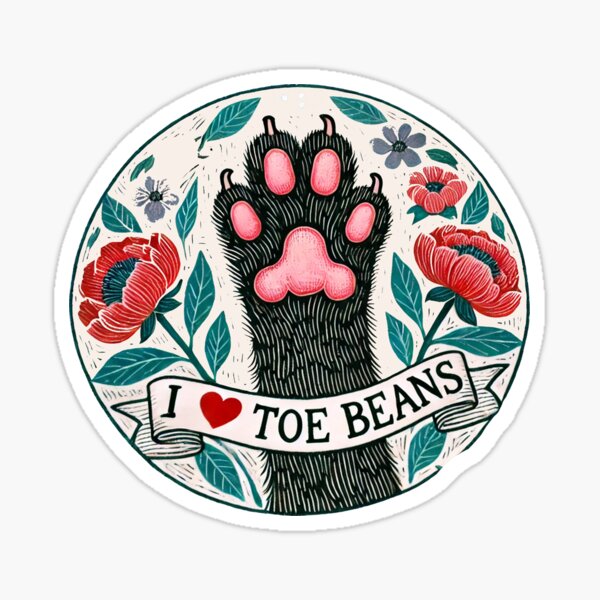 Item preview, I Love toe beans designed and sold by Boog Monst .