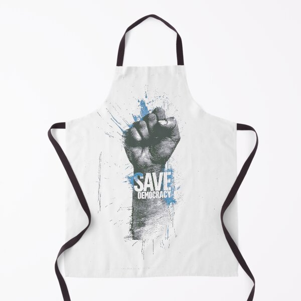 Item preview, Powerful “Save Democracy” Fist Artwork in Bold Style designed and sold by Retro Travel Design.