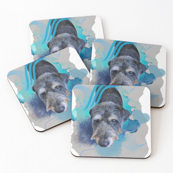 Item preview, Sweet dogs, blue modern graphics designed and sold by Abelievingheart.