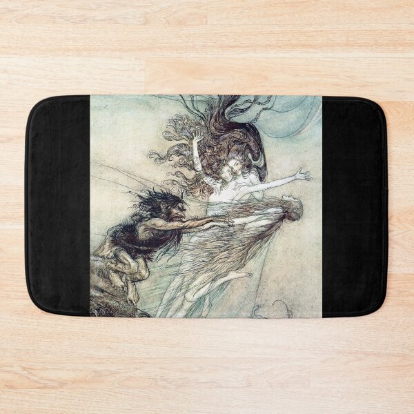 Item preview, The Rhine Maidens Tease Alberich - Arthur Rackham for The Ring of the Nibelung designed and sold by forgottenbeauty.