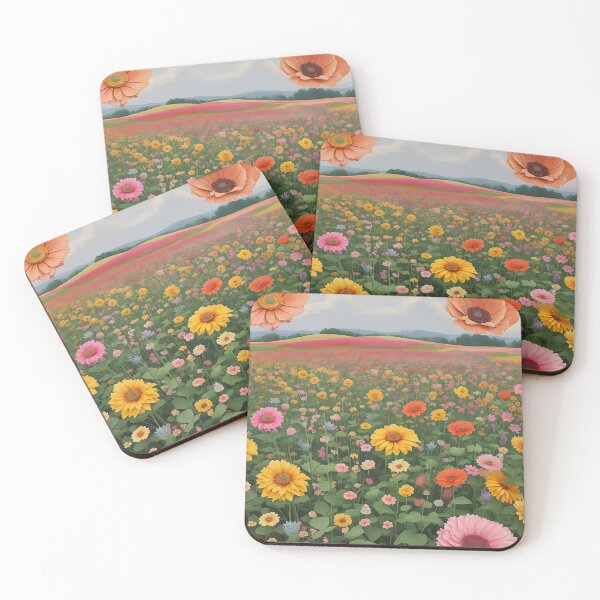 Item preview, Vintage Postcard Flower Field - Floral Aesthetic designed and sold by MadnessEnvelope.