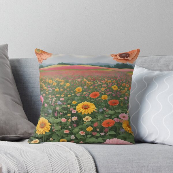 Item preview, Vintage Postcard Flower Field - Floral Aesthetic designed and sold by MadnessEnvelope.