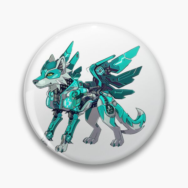 Item preview, Mecha wolf v1 designed and sold by Stickio.