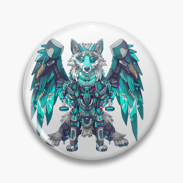 Item preview, Mecha wolf v2 designed and sold by Stickio.