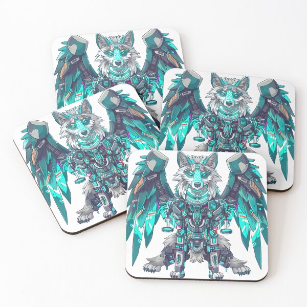 Item preview, Mecha wolf v2 designed and sold by Stickio.
