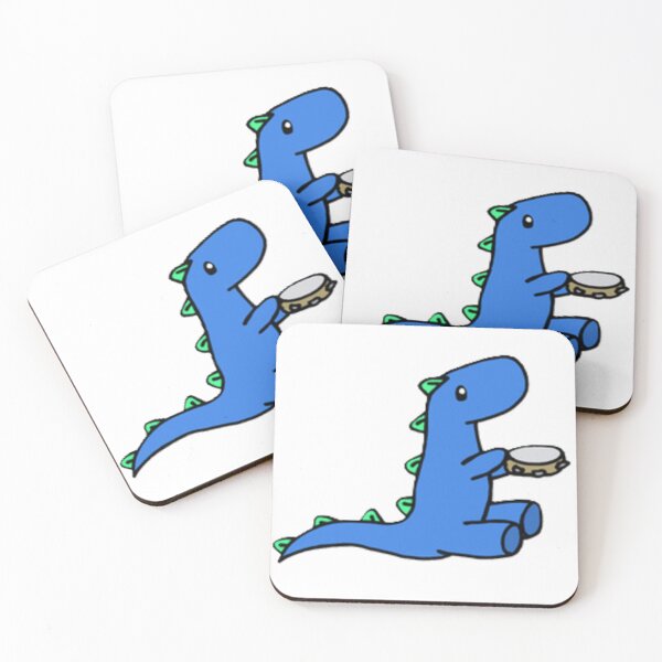 Item preview, Dino playing Tambourine  designed and sold by Lydia Conder.