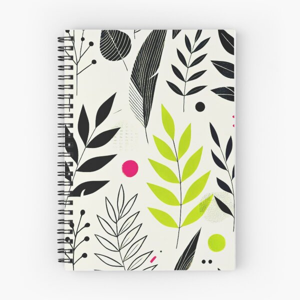 Item preview, Minimalist Botanical Pattern with Colorful Accents designed and sold by Marinaso.