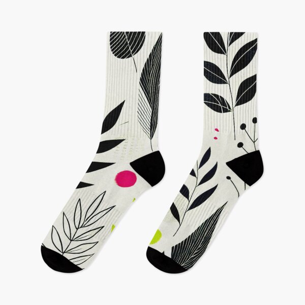 Item preview, Minimalist Botanical Pattern with Colorful Accents designed and sold by Marinaso.