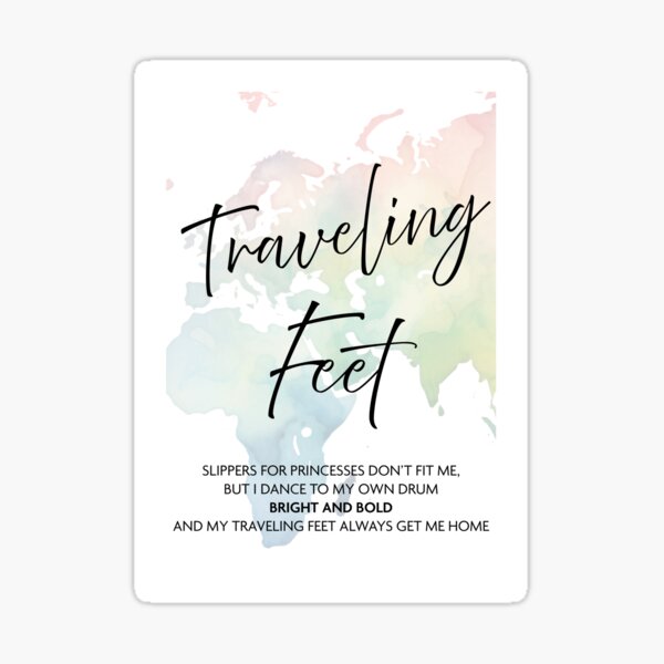 Item preview, Traveling Feet - World designed and sold by Brittany McConnell.