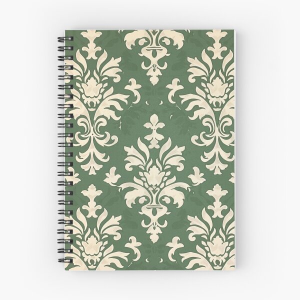 Item preview, Green and White Damask designed and sold by trsander.