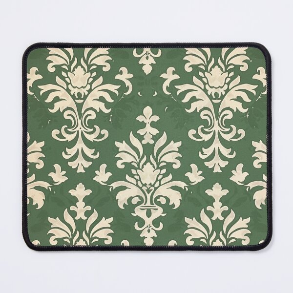 Item preview, Green and White Damask designed and sold by trsander.