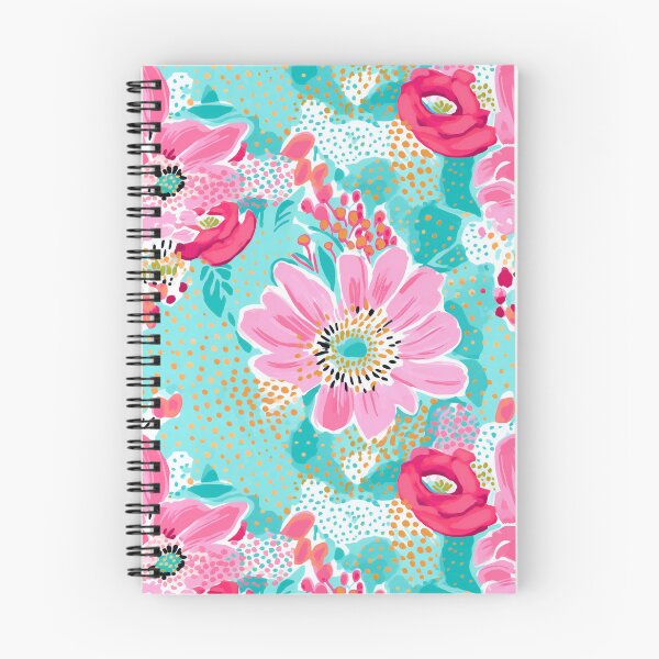 Item preview, Pink flowers on minty green designed and sold by FK-UK.
