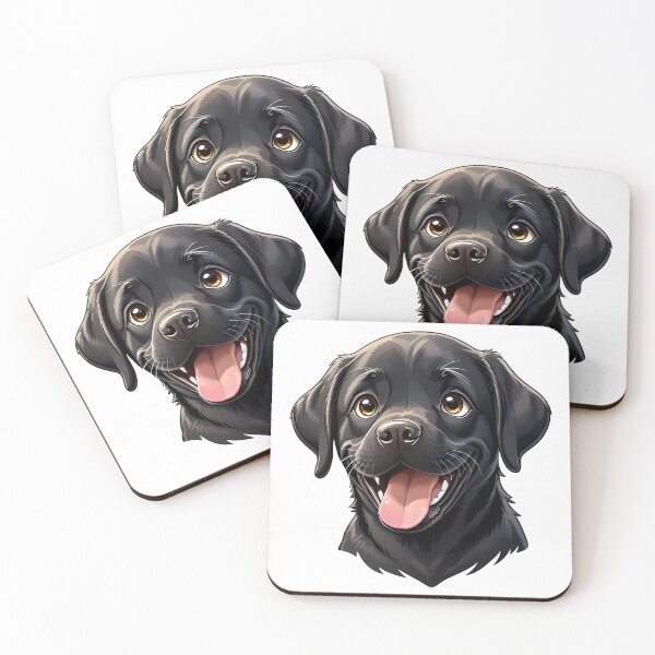 Item preview, Adorable Cartoon Black Labrador Retriever Design designed and sold by andasanc14.