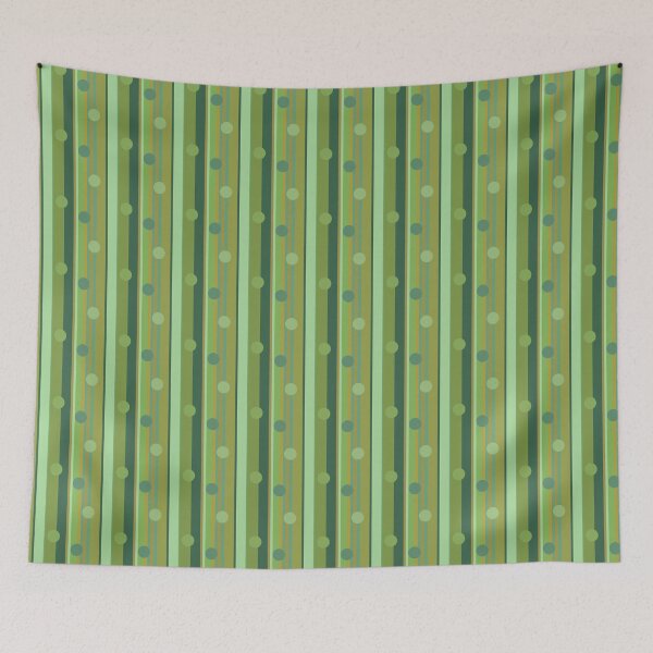 Item preview, Garden Greens Stripes and Dots Vertical designed and sold by Art in My Loft.