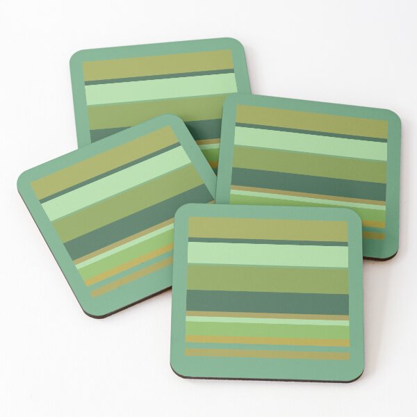Item preview, Garden Greens Stripes Horizontal designed and sold by Art in My Loft.