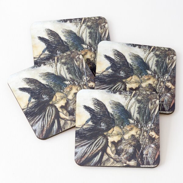 Item preview, The Valkyries - Arthur Rackham The Ring of the Nibelungen designed and sold by forgottenbeauty.
