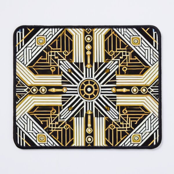 Item preview, Geometric Art Deco Pattern in Black and Gold designed and sold by Marinaso.