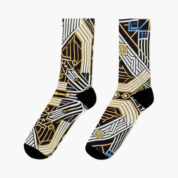 Item preview, Geometric Art Deco Pattern in Black and Gold designed and sold by Marinaso.