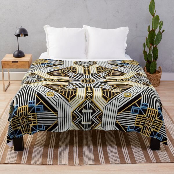 Item preview, Geometric Art Deco Pattern in Black and Gold designed and sold by Marinaso.