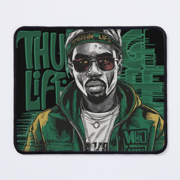 Item preview, Thug life Black Guy Thug Life Design designed and sold by diegomenjivar92.