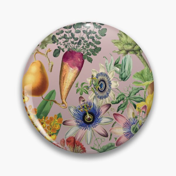 Item preview, 'Natural Remedies' Vintage Botanical Illustration Cut Out Collage Flowers, Fruit and Vegetables designed and sold by Venus-in-Virgo.