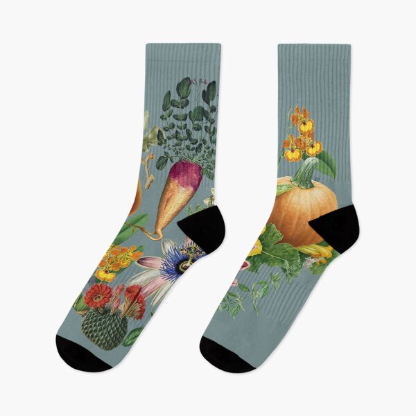 Item preview, 'Natural Remedies' Vintage Botanical Illustration Cut Out Collage Flowers, Fruit and Vegetables designed and sold by Venus-in-Virgo.
