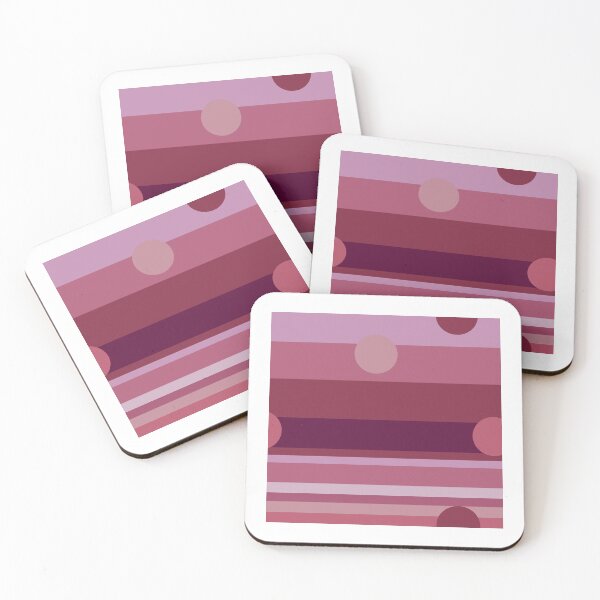 Item preview, Dusty Pinks Stripes and Dots Horizontal designed and sold by Art in My Loft.