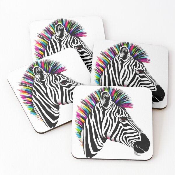 Item preview, Zebra Rainbow Mane designed and sold by Zenvo.