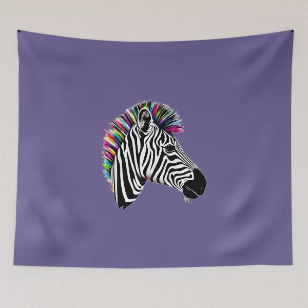Item preview, Zebra Rainbow Mane designed and sold by Zenvo.