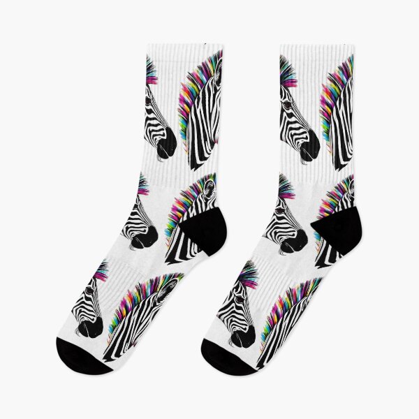 Item preview, Zebra Rainbow Mane designed and sold by Zenvo.