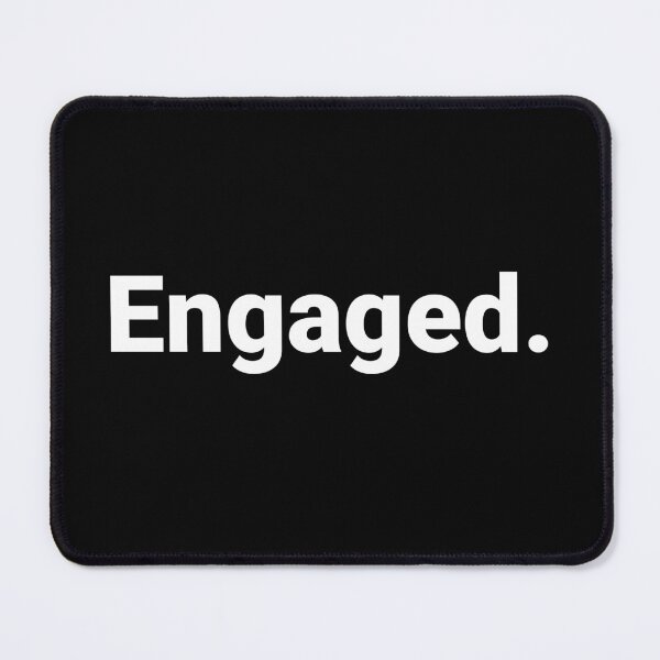 Item preview, Engaged. designed and sold by Text-based T-Shirts and Gifts.