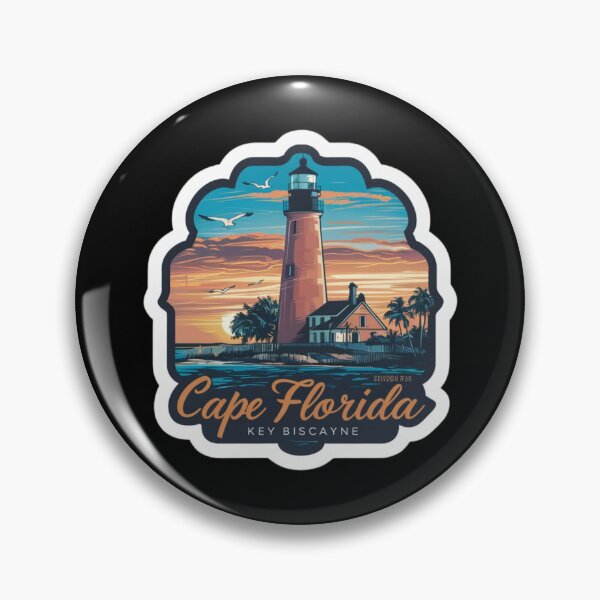 Item preview, Vintage Key Biscayne Florida Lighthouse T-Shirt Key Biscayne's destination Biscayne Tshirt Unisex t-shirt designed and sold by piketo.
