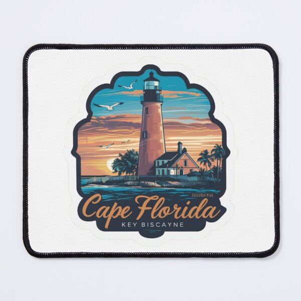 Item preview, Vintage Key Biscayne Florida Lighthouse T-Shirt Key Biscayne's destination Biscayne Tshirt Unisex t-shirt designed and sold by piketo.