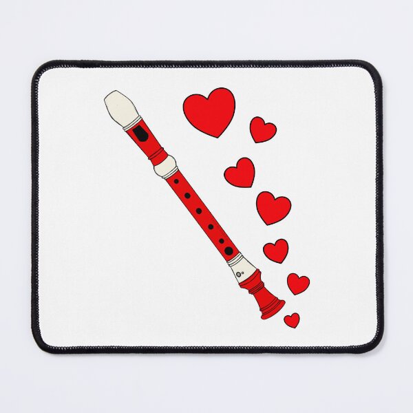 Item preview, Recorder Player Valentines Wedding Musician Music Teacher designed and sold by doodlerob.