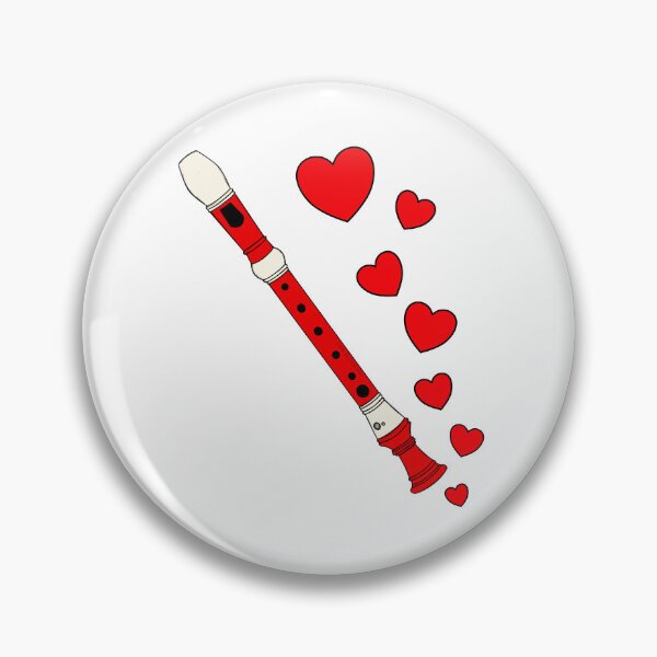 Item preview, Recorder Player Valentines Wedding Musician Music Teacher designed and sold by doodlerob.