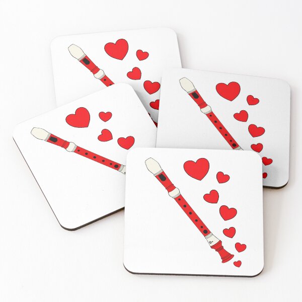 Item preview, Recorder Player Valentines Wedding Musician Music Teacher designed and sold by doodlerob.