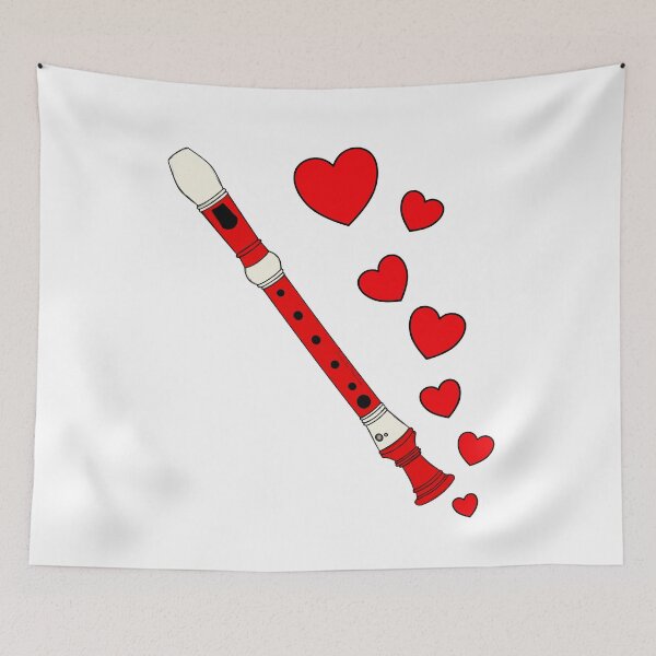 Item preview, Recorder Player Valentines Wedding Musician Music Teacher designed and sold by doodlerob.