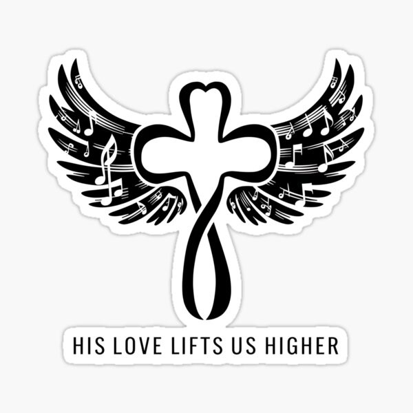 Item preview, His Love Lifts Us Higher designed and sold by Script-Melodies.